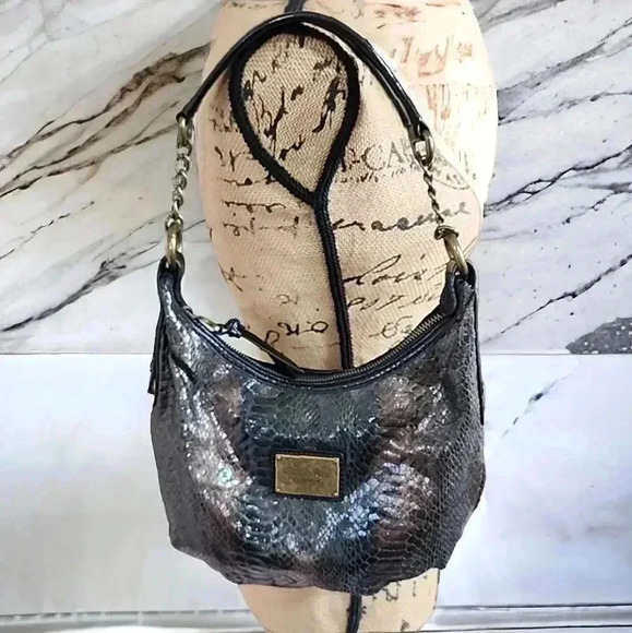 Simply Vera Vera Wang y2k Snakeskin chain strap shoulder bag. Brand New - Picture 1 of 12